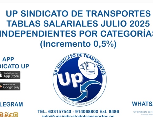 UP Tablas Salariales Julio 2025+0,5%