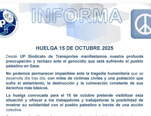 UP INFORMA Gaza – Huelga 15 octubre 2025
