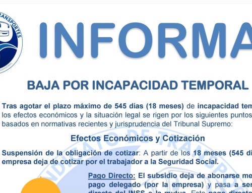 UP INFORMA Baja por Incapacidad Temporal