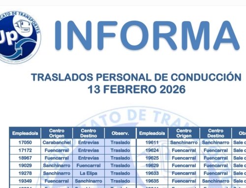 UP INFORMA Traslados Personal Conducción 13022026