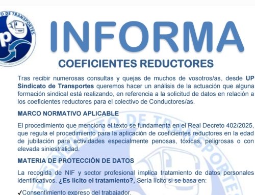 UP INFORMA Coeficientes Reductores